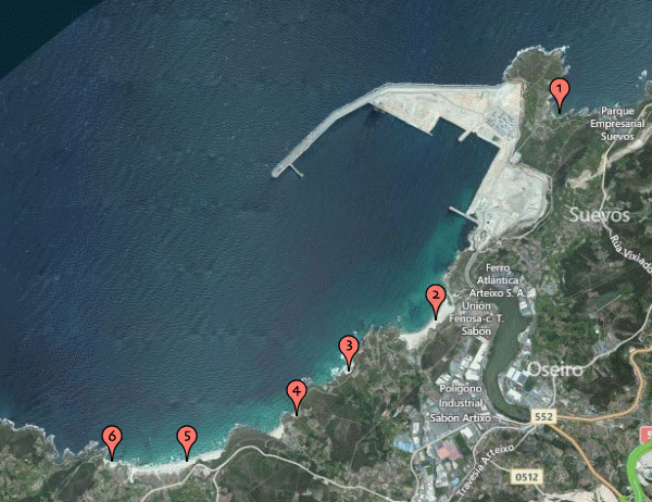 Geoposicionamiento playas