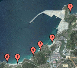 Geoposicionamiento playas Arteixo